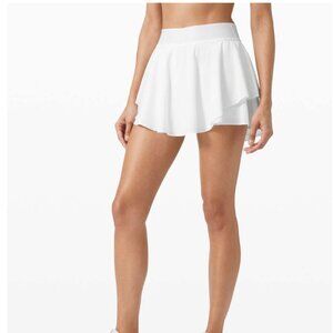 Lululemon Court Rival High Rise Skirt White *Tall